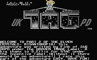 Elven Crystals Part II - Misanthropia atari screenshot